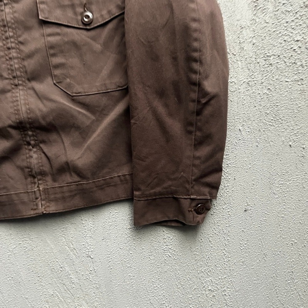 Vintage Red Kap Work Jacket Medium Brown 1970s USA Workwear - Picture 5 of 10